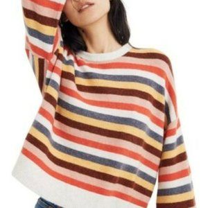 Madewell Cardiff Stripe Crewneck Sweater XS